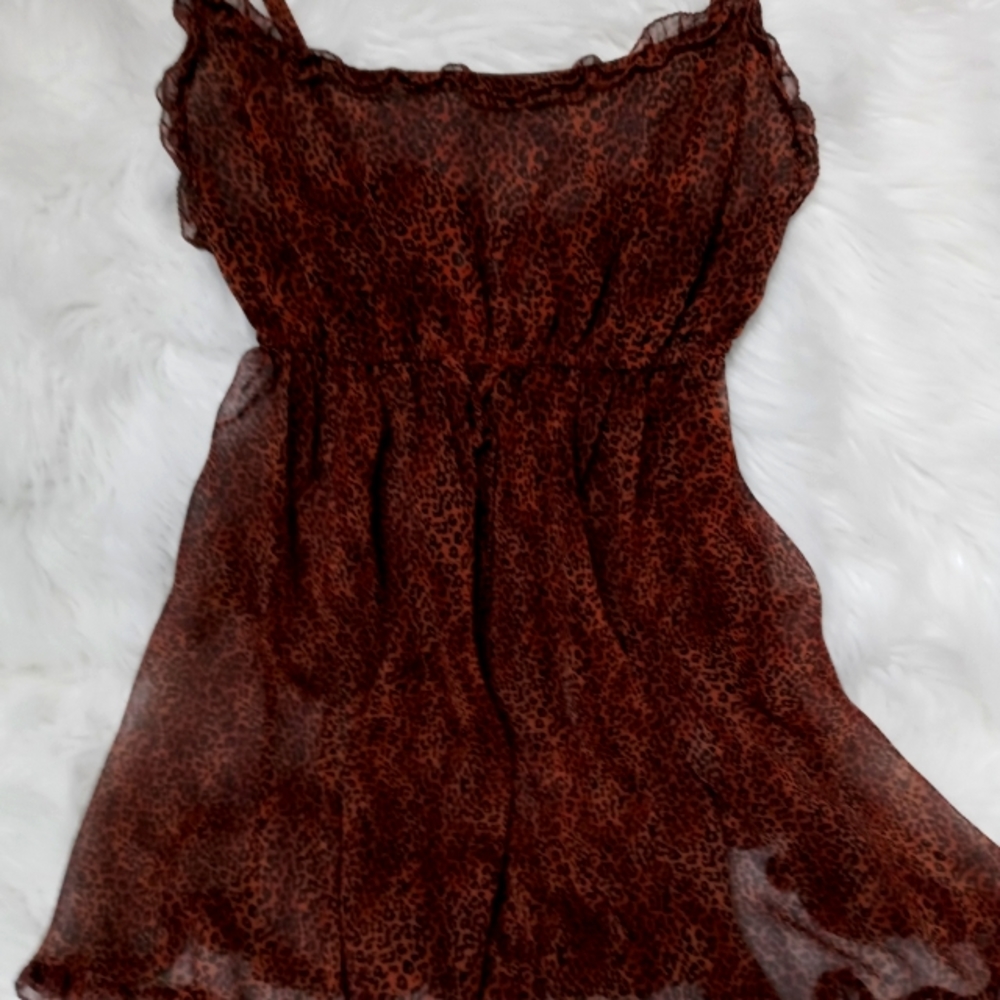 VS Leopard Print Chemise Baby doll S